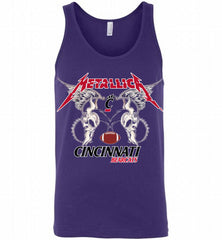 Metallica Cincinnati Bearcats Logo Tank - zezetee