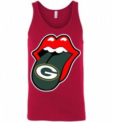 Green Bay Packers  x The Rolling Stones Logo Tank - zezetee