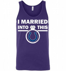 I MARRIED INTO THIS NFL Indianapolis Colts Fans Gift Tank - zezetee