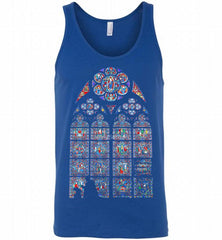 Stained glass window- Notre Dame - Paris Tank - zezetee