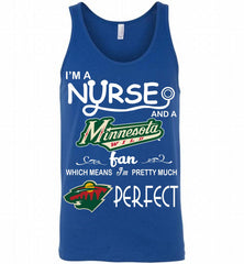 I'M A Nurse And A Minnesota Wild Fans Gift Tank - zezetee