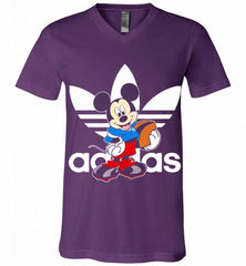 ADIDAS RUGBY MICKEY MOUSE DISNEY SPORTS V-Neck Shirt - zezetee