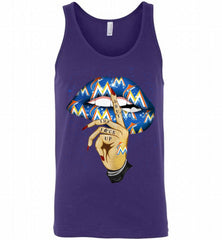 MLB Miami Marlins Lip Shut The Fuck Up Tank - zezetee