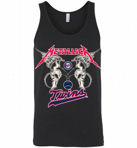 Metallica Minnesota Twins Logo Tank - zezetee