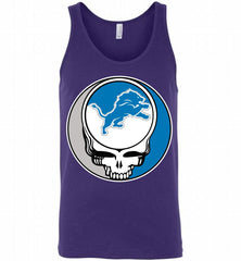 Detroit Lions Grateful Dead Logo Band Tank - zezetee