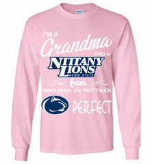 I'M A Grandma And A Penn State Nittany Lions Fan Gildan Long Shirt - zezetee