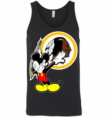 Disney Mickey Mouse Dabbing Washington Redskins Tank - zezetee