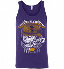 Metallica Skull Snake Chicago Blackhawks Tank - zezetee