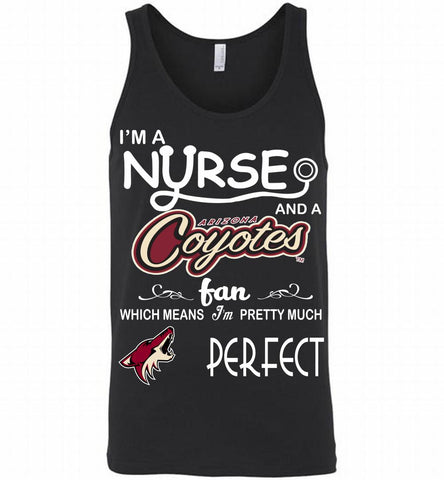 I'M A Nurse And A Arizona Coyotes Fans Gift Tank - zezetee