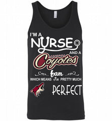 I'M A Nurse And A Arizona Coyotes Fans Gift Tank - zezetee