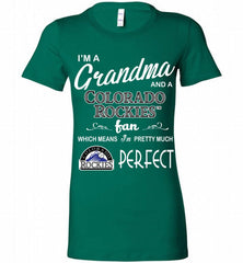 I'M A Grandma And A Colorado Rockies Fans Gift Bella Ladies Tee - zezetee