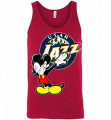 Disney Mickey Mouse Dabbing Utah Jazz Tank - zezetee
