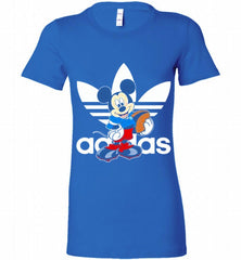 ADIDAS RUGBY MICKEY MOUSE DISNEY SPORTS Bella Ladies Tee - zezetee