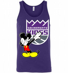 Disney Mickey Mouse Dabbing Sacramento Kings Tank - zezetee