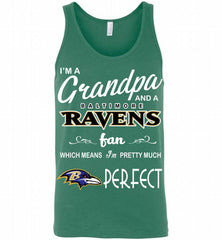 I'M A Grandpa And A Baltimore Ravens Pretty Much Perfect Tank - zezetee