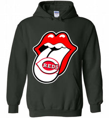Cincinnati Reds  x The Rolling Stones Logo Hoodie - zezetee
