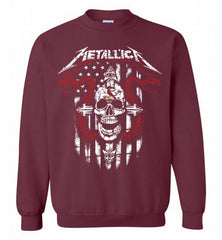 Metallica St Louis Cardinals Logo Crewneck Sweatshirt - zezetee