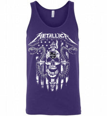 Metallica Snake Skull Los Angeles Kings Logo Tank - zezetee