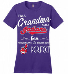 I'M A Grandma And A Cleveland Indians Fans Gift Ladies Perfect - zezetee