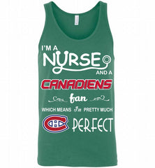 I'M A Nurse And A Montreal Canadiens Fans Gift Tank - zezetee