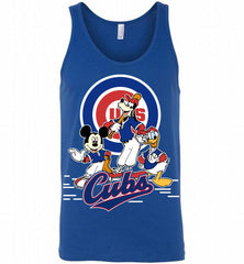 Mickey Goofy Donald Chicago Cubs Teams Tank - zezetee