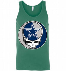 Dallas Cowboys Grateful Dead Logo Band Tank - zezetee