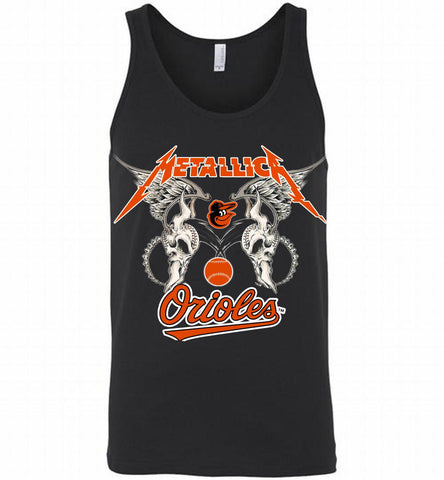 Metallica Baltimore Orioles Logo Tank - zezetee