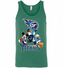 Disney Mickey Goofy Donald Disney Tennessee Titans Team Tank - zezetee