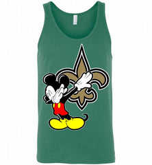 Disney Mickey Mouse Dabbing New Orleans Saints Tank - zezetee