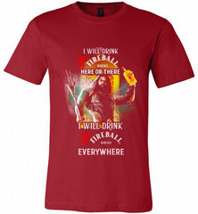 AQUAMAN I WILL DRINK FIREBALL HERE THERE I WILL DRINK FIREBALL EVERYWHERE Canvas USA - zezetee