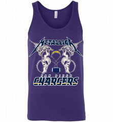 Metallica Los Angeles Chargers Logo Tank - zezetee