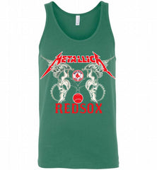 Metallica Boston Red Sox Logo Tank - zezetee