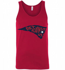 BET AGAINST US New England Patriots Tank - zezetee