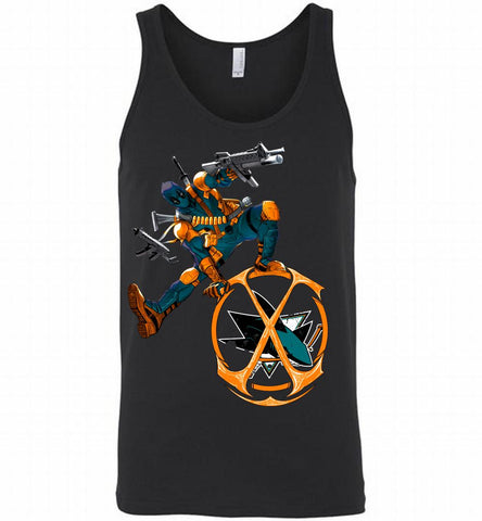 Deadpool Fan Love San Jose Sharks Awesome Tank - zezetee