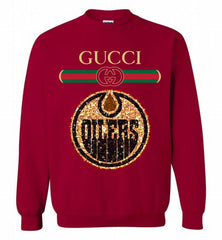 Gucci Edmonton Oilers Logo Crewneck Sweatshirt - zezetee