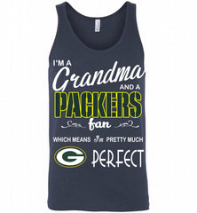 I'M A Grandma And A Green Bay Packers Fans I'm Pretty Much Perfect Tank - zezetee