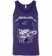 Metallica Skull Snake Columbus Blue Jackets Tank - zezetee