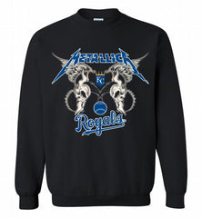 Metallica Kansas City Royals Logo Crewneck Sweatshirt - zezetee