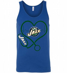 Nurse Heartbeat Love Utah Jazz Tank - zezetee