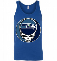 Seattle Seahawks Grateful Dead Logo Band Tank - zezetee