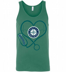 Nurse Heartbeat Seattle Mariners Tank - zezetee