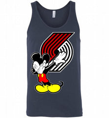Disney Mickey Mouse Dabbing Portland Trail Blazers Tank - zezetee