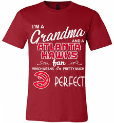 I'M A Grandma And A Atlanta Hawks Fans Perfect Canvas USA - zezetee
