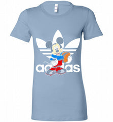 ADIDAS RUGBY MICKEY MOUSE DISNEY SPORTS Bella Ladies Tee - zezetee