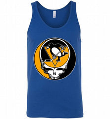 NHL TEAM PITTSBURGH PENGUINS X GRATEFUL DEAD LOGO BAND Tank - zezetee