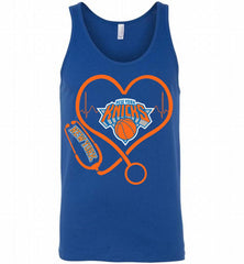 Nurse Heartbeat Love New York Knicks Tank - zezetee