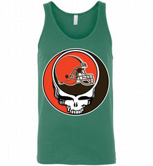 Cleveland Browns Grateful Dead Logo Band Tank - zezetee