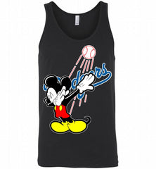 Disney Mickey Mouse Dabbing Los Angeles Dodgers Tank - zezetee