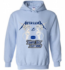 Metallica Tampa Bay Lightning Logo Hoodie - zezetee