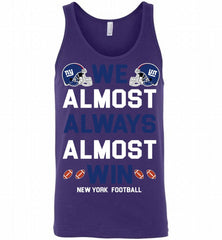 New York Giants We Almost Always Almost Win Tank - zezetee